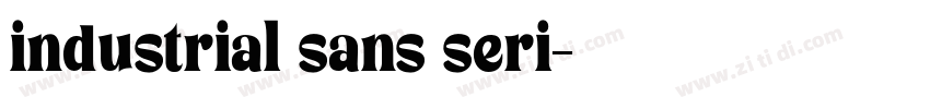 industrial sans seri字体转换